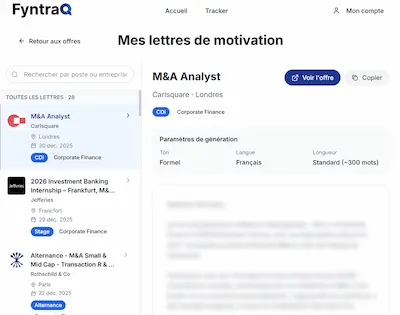 Cover Letter Preview Blur